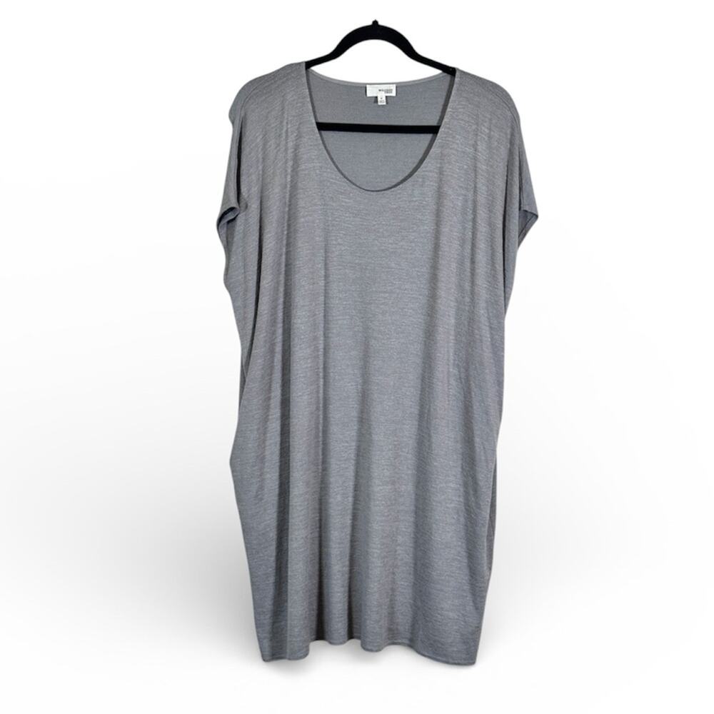 Wilfred Free Aritzia Grey Lorelei Knit Mini Dress Womens M Casual Cozy Comfort